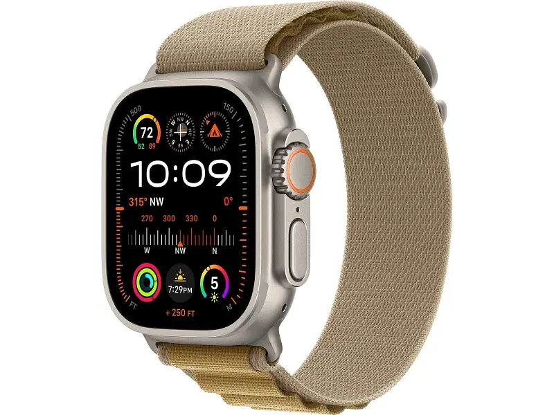 Смарт-годинник Apple Watch Ultra 2 GPS + Cellular 49mm Natural Titan. Case w. Tan Alpine Loop - Medium (MX4F3)