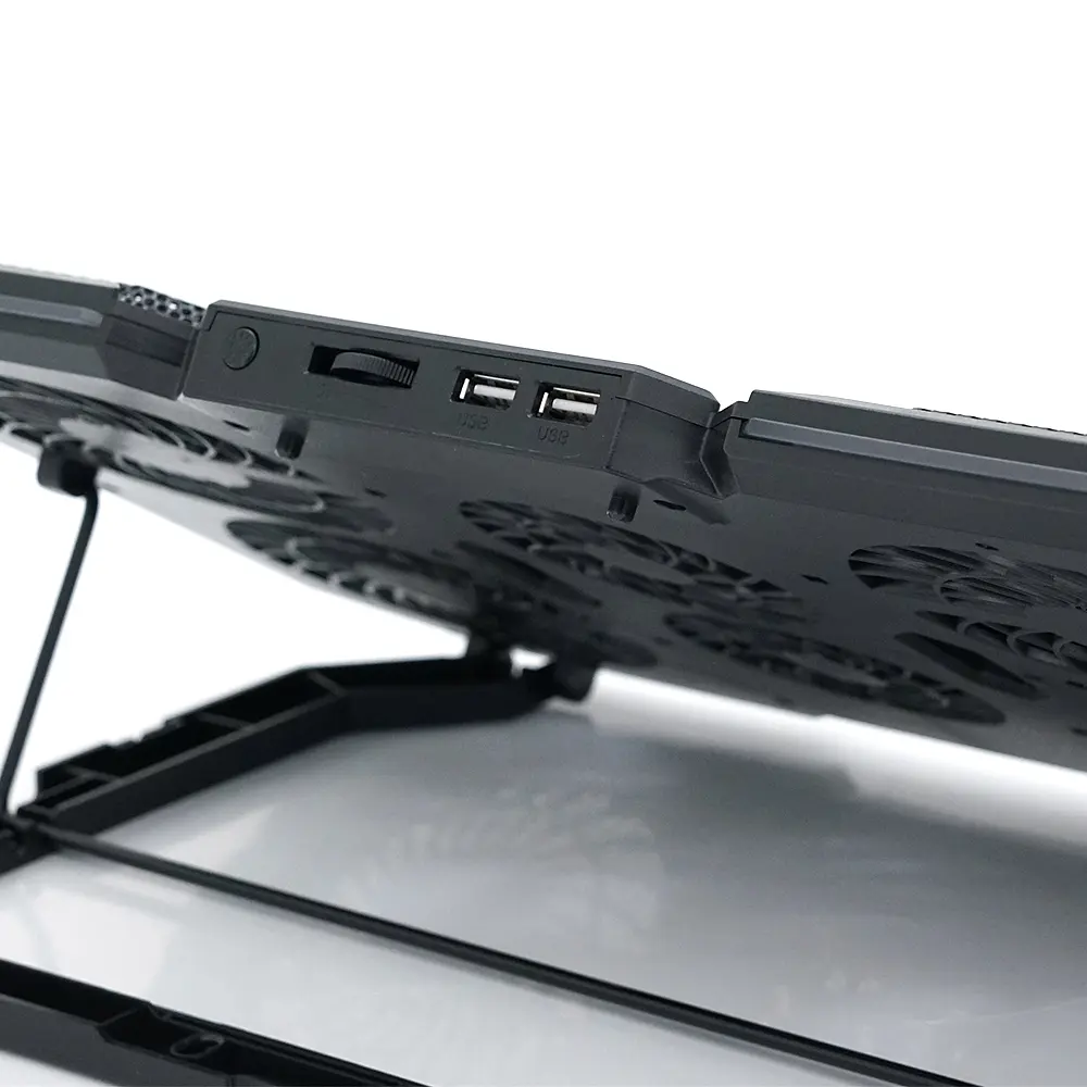 Підставка для ноутбука IceCoorel N6, 14-18", 4*95mm 1200±10% RPM + 2*70mm 2500±10 %RPM, 2xUSB2.0 + підставка для мобільного телефону - фото 3
