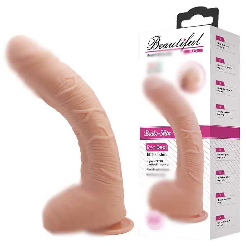 Фалоімітатор з мошонкою BEAUTIFUL ALEX DILDO Baile BW-008037NR 92566