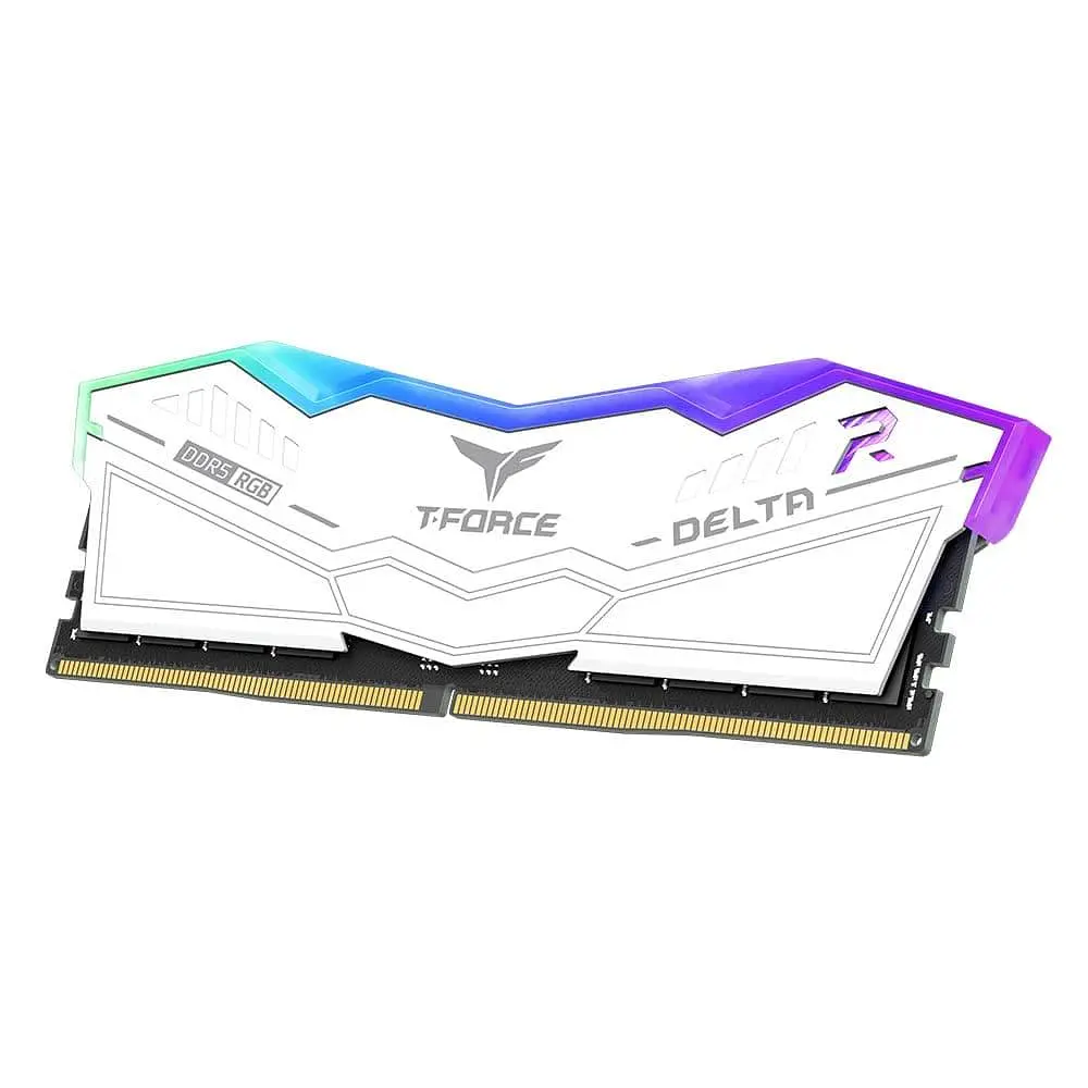 Модуль пам'яті Team DDR5 16GB (2x8) T-Force Delta 6000MHz RGB White (FF4D516G6000HC38ADC01) - фото 4