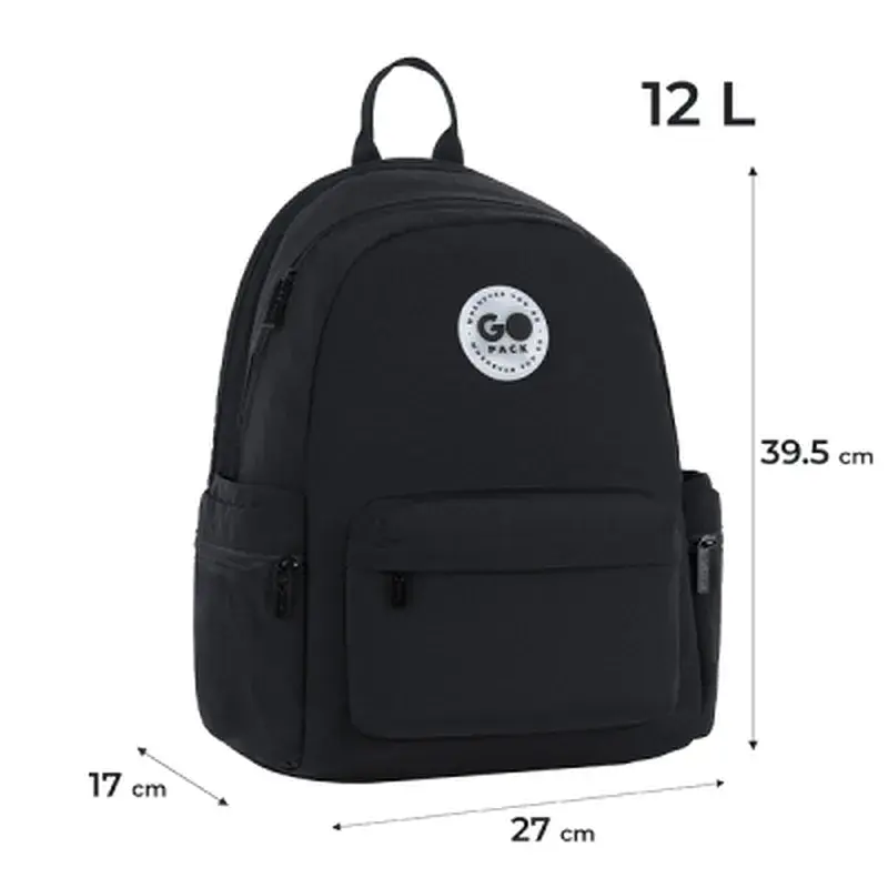 Рюкзак шкільний GoPack Education Teens 2510M чорний (GO26-2510M-1) - фото 12