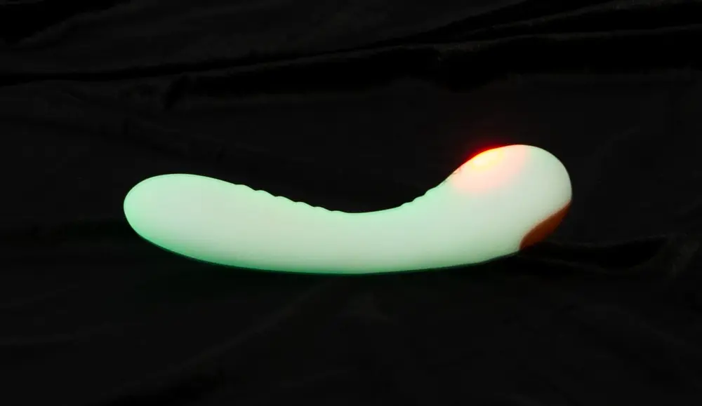 Вібратор You2Toys Glow In The Dark G-Spot 17.9 см білий - фото 6
