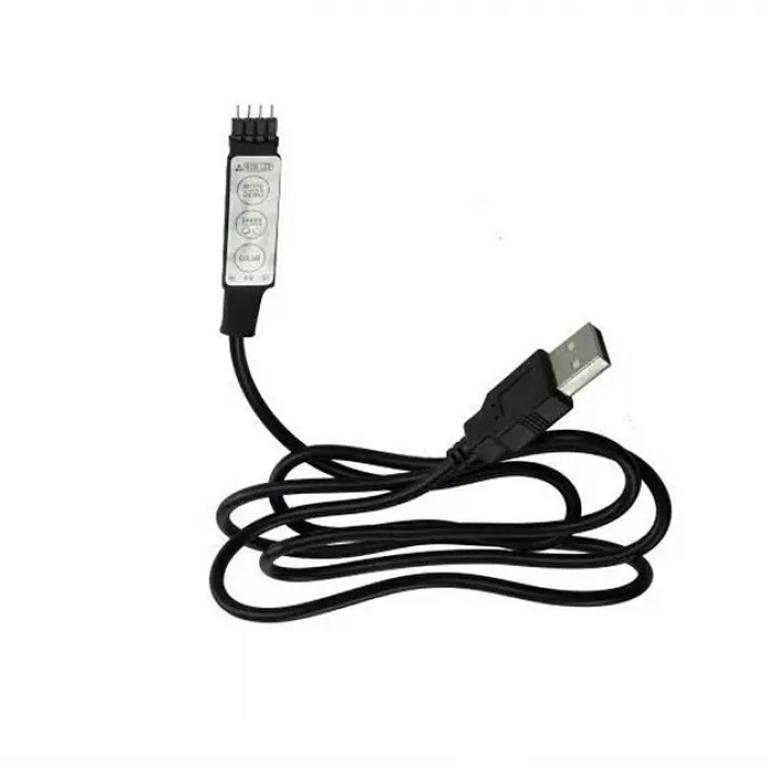 Светодиодная лента RGB USB 5050 с пультом, 2 м, для подсветки интерьера - фото 3