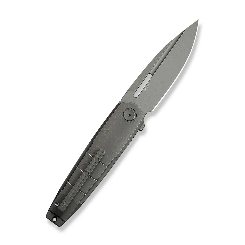 Ніж складаний туристичний Weknife Hull (9.9 см) Bohler M390 / Titanium сірий - фото 2