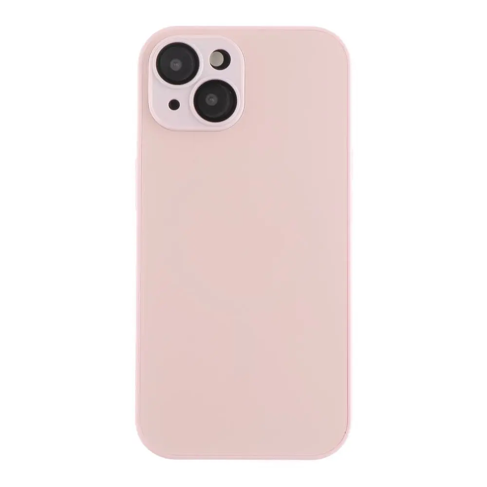 Чохол-накладка скляний матовий із захистом камери Matte AG-Glass Apple iPhone 15 Pink
