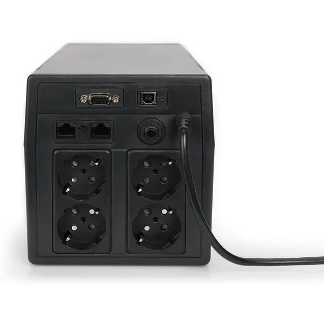 ДБЖ Digitus Line-Interactive, 2000VA/1200W, LCD, 4xSchuko, RJ45, RS232, USB - фото 4
