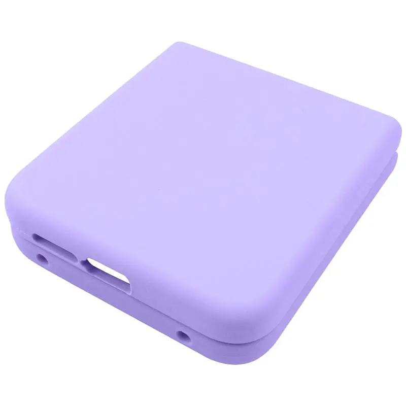 Чехол Foldables Silicone Cover Lakshmi (AAA) для Motorola Razr 50 Ultra Сиреневый / Dasheen - фото 5