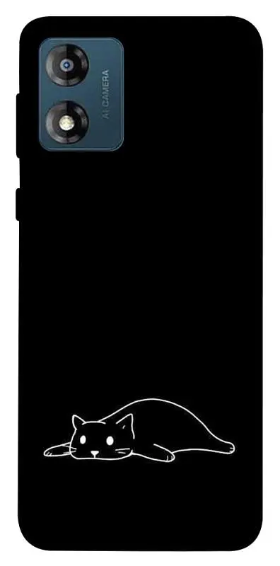 TPU чохол Demsky Lazy cat для Motorola Moto E13