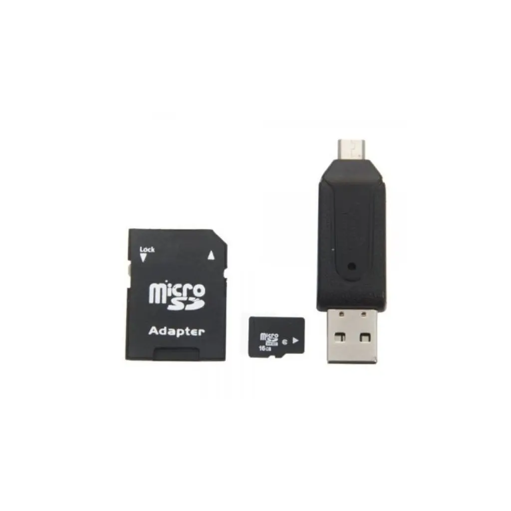 Картрідер зчитувач карт пам'яті STLab U-375 OTG зовнішній 2 інтерфейс USB + Micro-USB чорний - фото 6