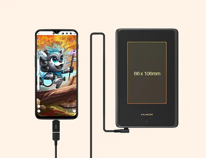 Графічний планшет Huion Inspiroy H420X + рукавичка - фото 7