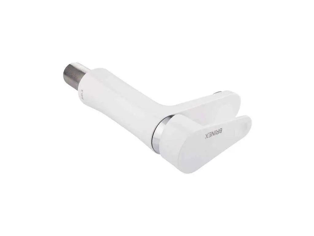 Змішувач Brinex на умивальник білий низький 37W 001 (k35) BRIN37W001 - фото 3