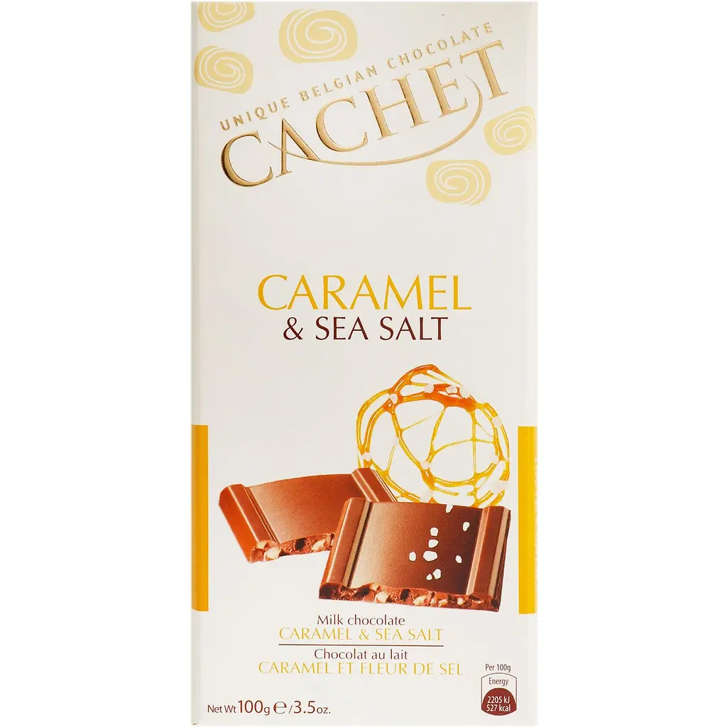 Шоколад молочний Cachet Caramel & Sea Salt 100 г - фото 2