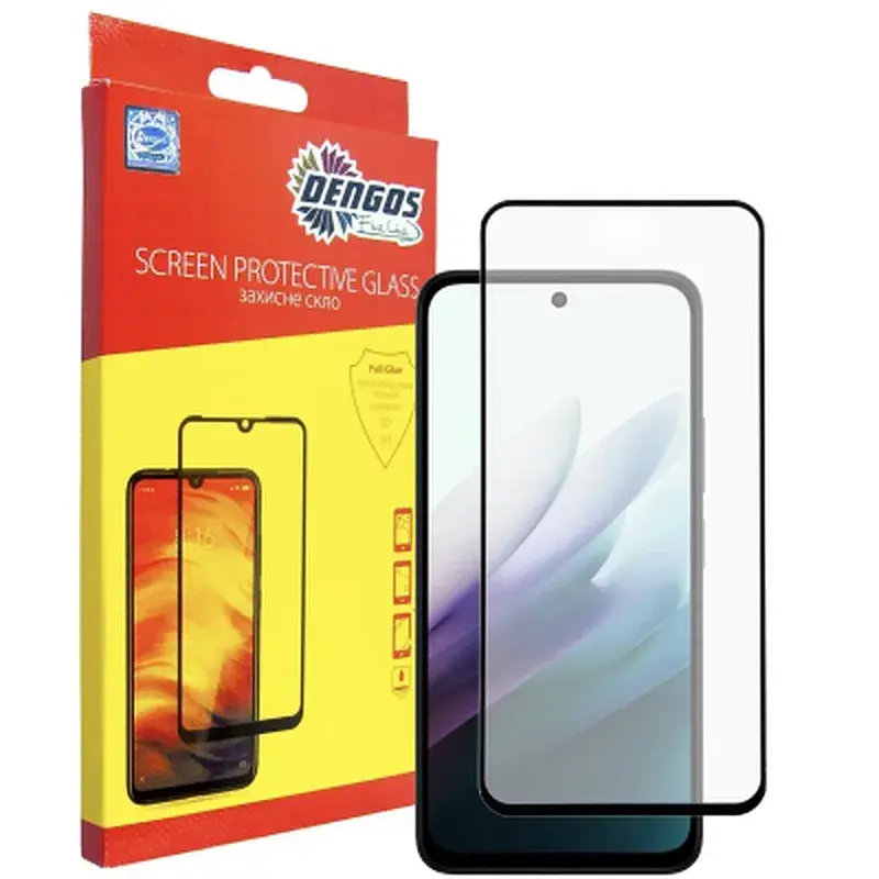 Скло захисне Dengos Full Glue Xiaomi Redmi 15 Black (TGFG-416)