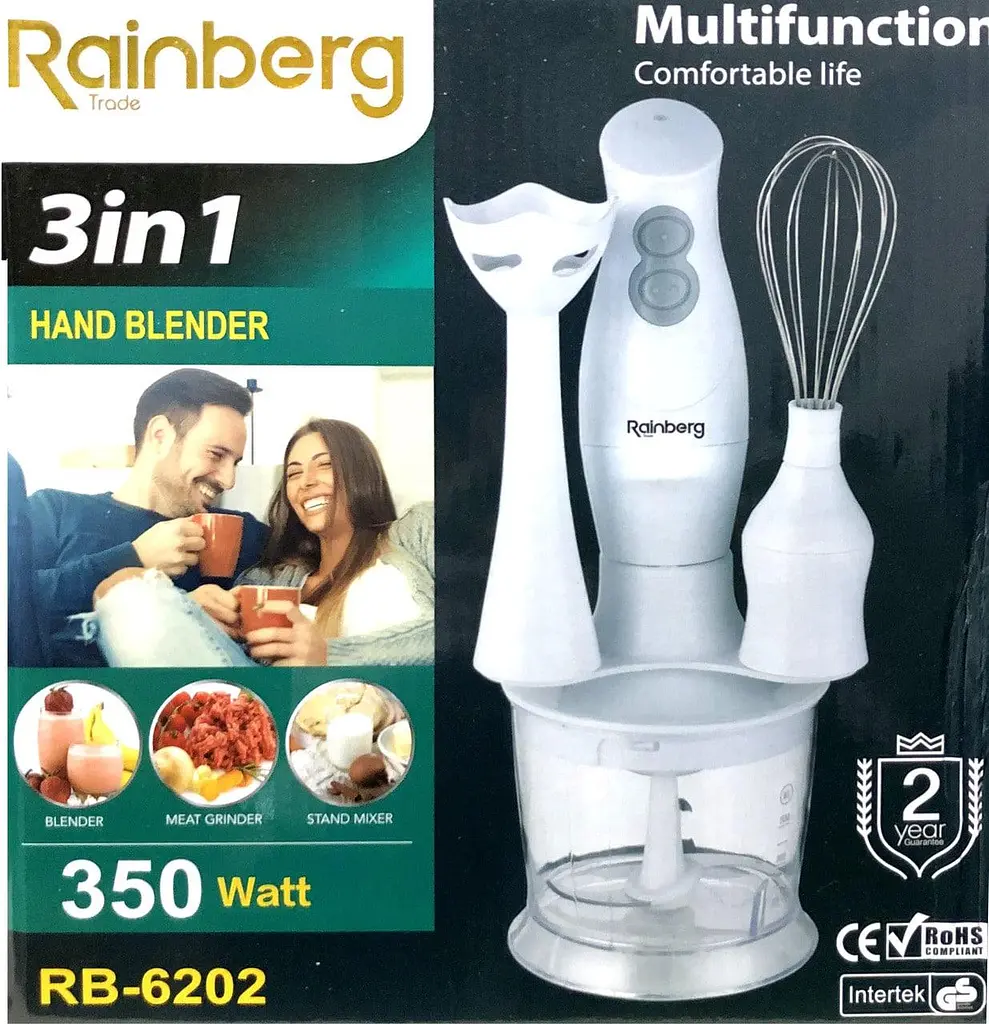 Блендер Rainberg RB – 6202 350W 3в1 погружной блендер измельчитель - фото 3