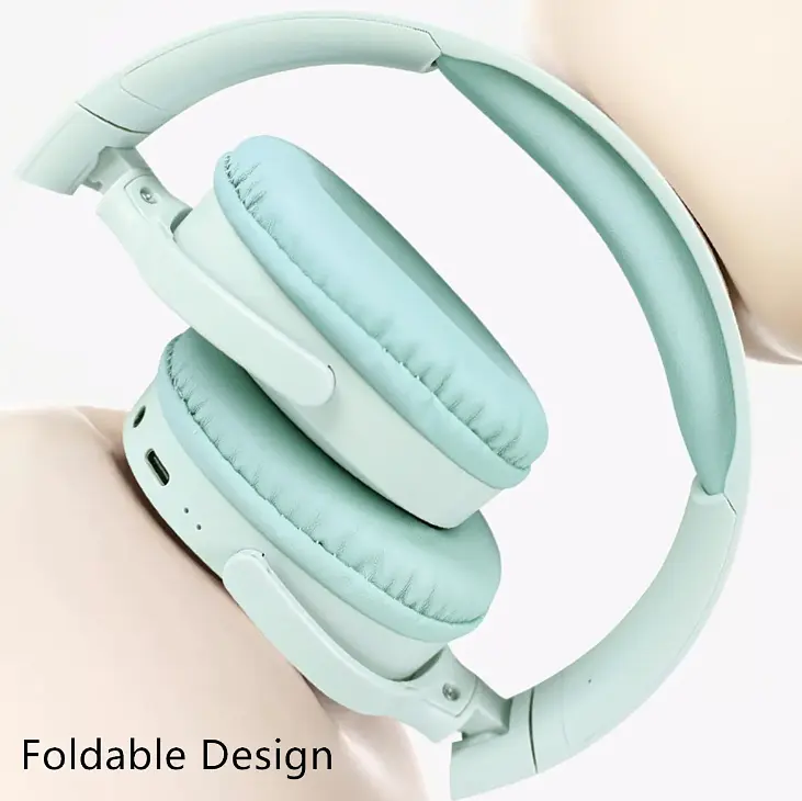 Бездротові накладні навушники MZ Sport C-6713 Bluetooth 5.3 MP3 FM-радіо 64 години роботи м’ятний - фото 4