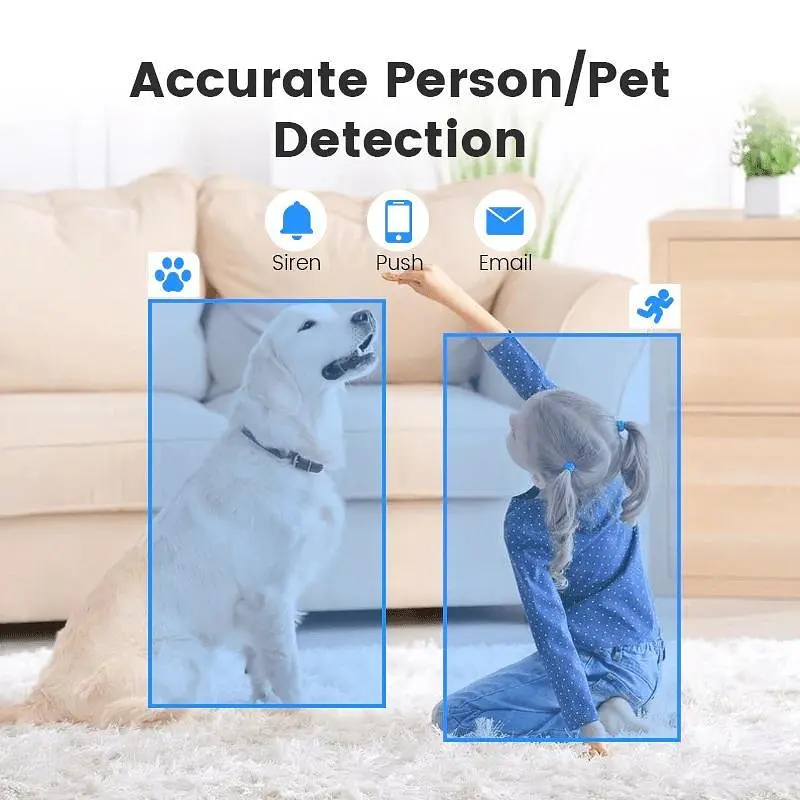 Відеоняня Xiaovv Q2 3MP з підключенням до телефону двостороннім звʼязком та відеоспостереженням - фото 4