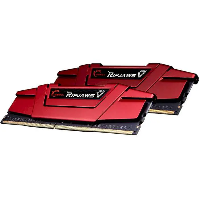 Модуль пам'яті G.Skill DDR4 8Gb (2x4) RIPJAWS V RED 2400MHz (F4-2400C17D-8GVR) - фото 2