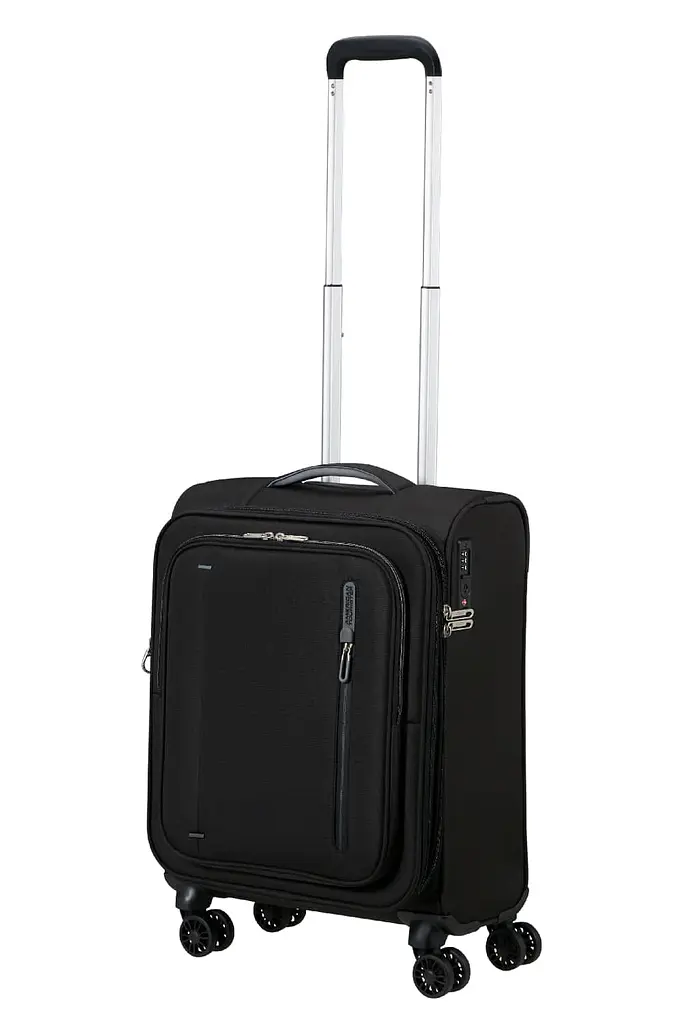 Валіза 55 См American Tourister CLOUDRIDER JET BLACK 55x40x23(25) MJ4*09004 - фото 4