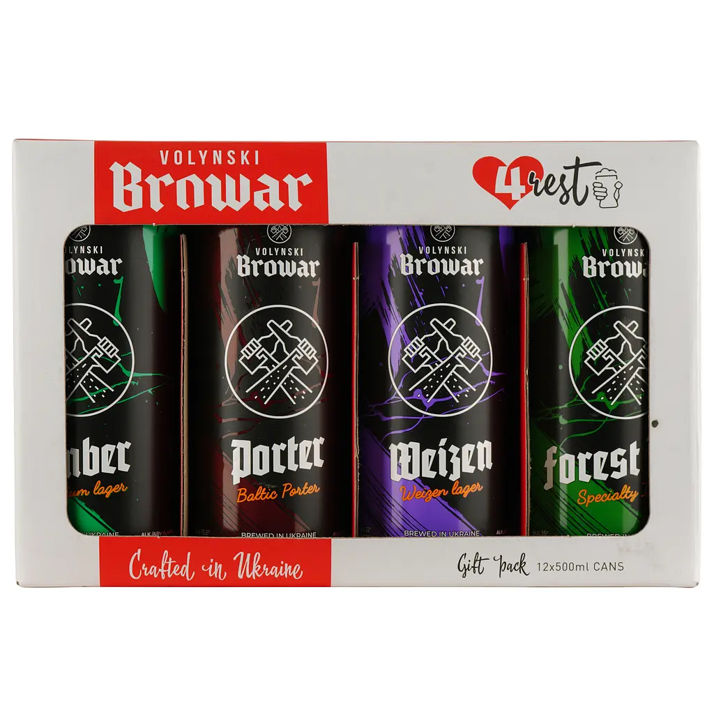 Уценка. Набор пива Volynski Browar 4Rest, 4,4-5,8%, 6 л (12 шт. по 0,5 л) - фото 2