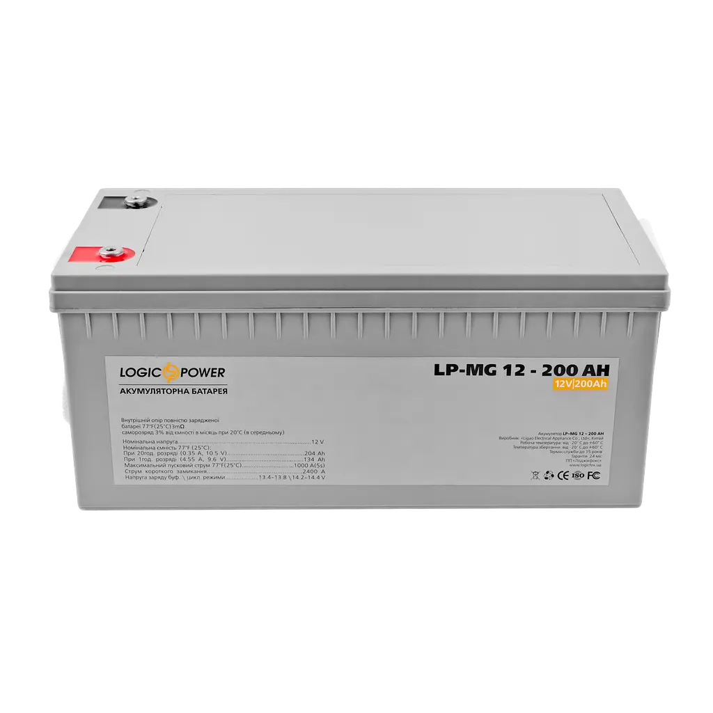 Акумулятор мультигелевий LP-MG 12V - 200 Ah Silver - фото 2