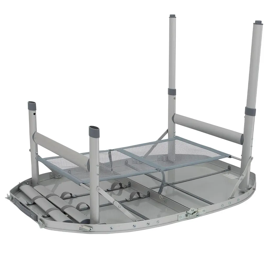Складной стол Bo-Camp Premium Oval 100x70 cm Grey (1404424) - фото 7