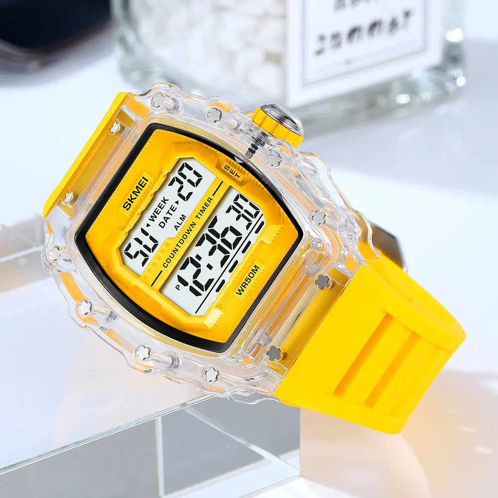 Чоловічий наручний годинник 2296WTYL White-Yellow Skmei acs0030037 - фото 5
