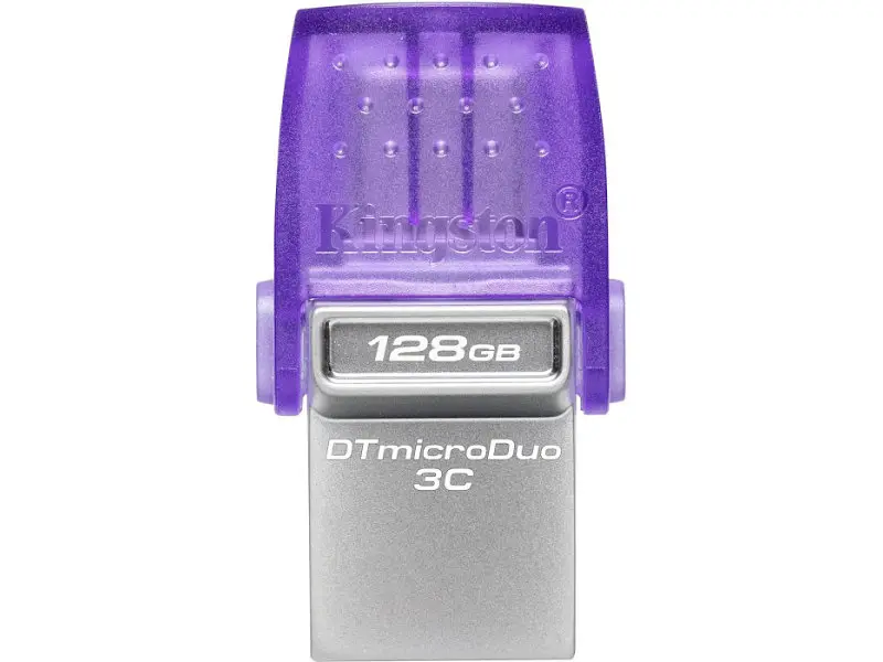 USB флеш накопичувач Kingston 128 GB DataTraveler microDuo 3C (DTDUO3CG3/128GB) - фото 2