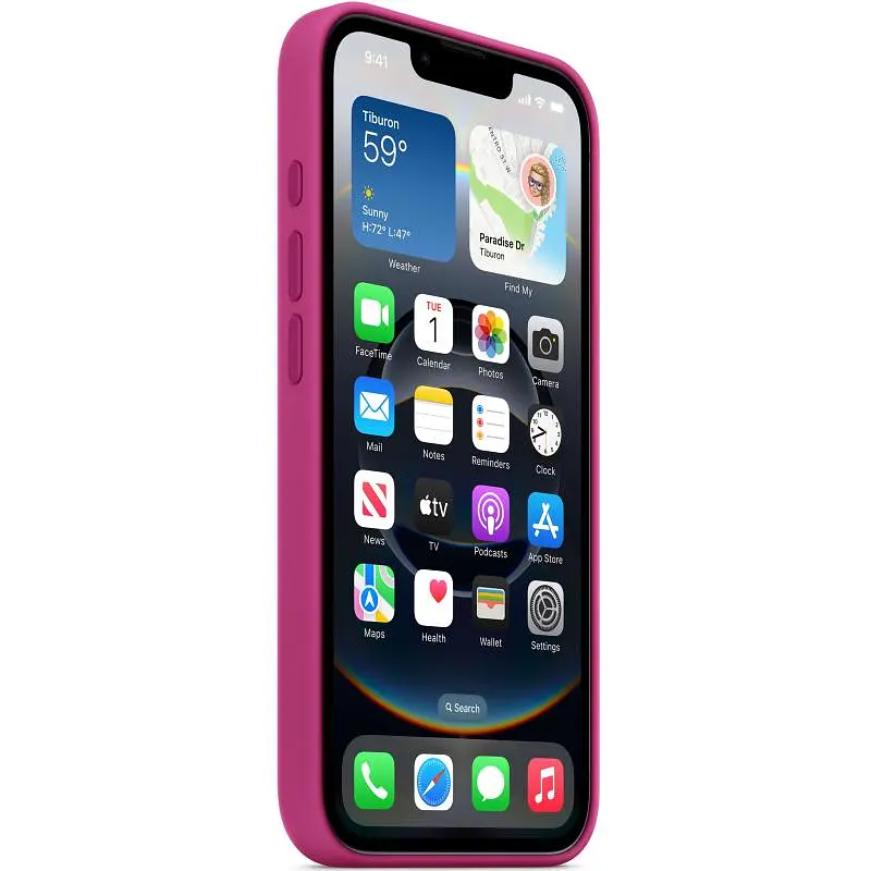 Чохол Epik Silicone case AAA with Magsafe для Apple iPhone 16e 6.1 Fuchsia - фото 2