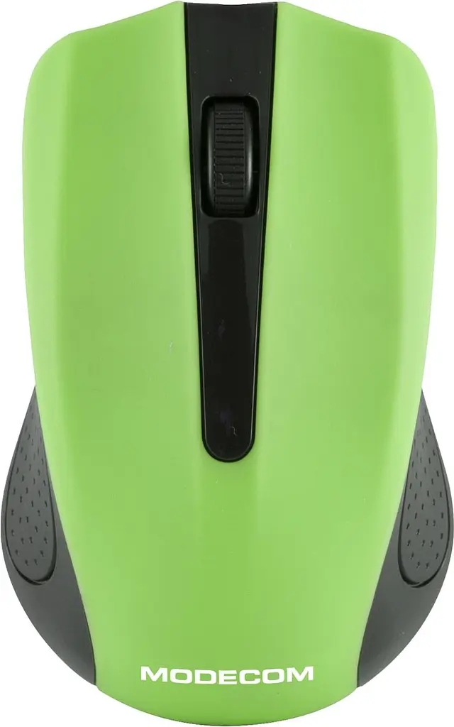 Компьютерная мышка ModeCom MC-WM9 беспроводная 2кн. 1200dpi нано ресивер черно-зеленая (M-MC-0WM9-180) - фото 3