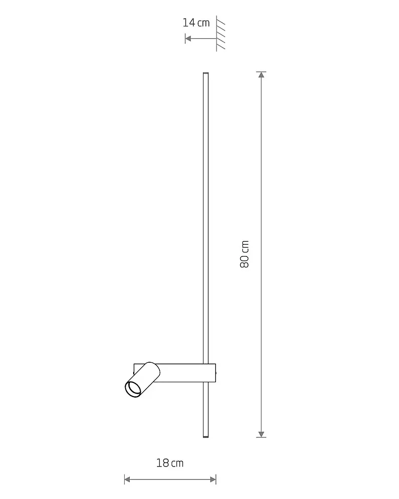 Бра, настенный светильник Nowodvorski 11580 Easy Right LED|GU10 MR11 11W|10W 3000K 450Lm IP20 белый - фото 7