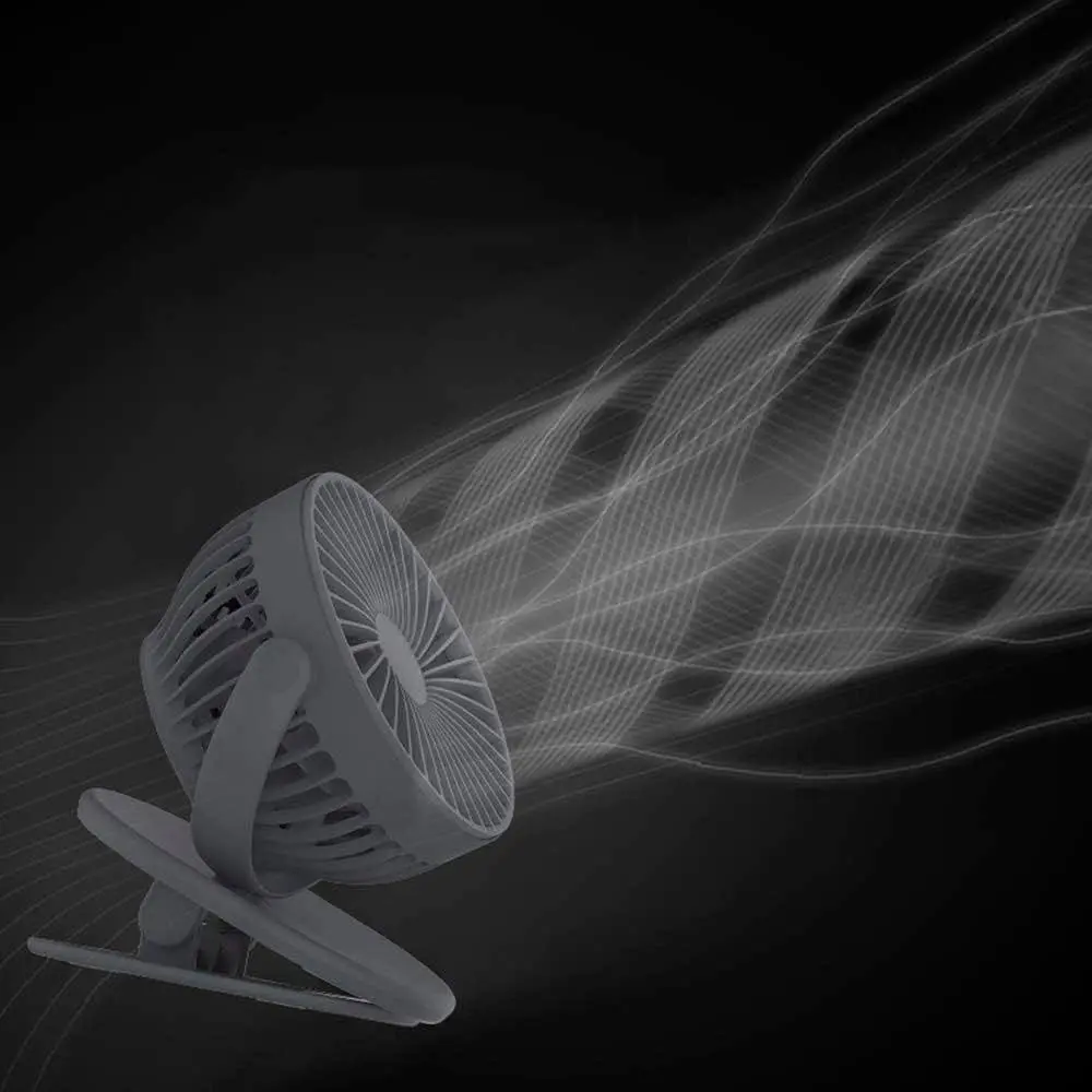 Портативный вентилятор Solove Clip Fun F3 Silver [86403] - фото 3