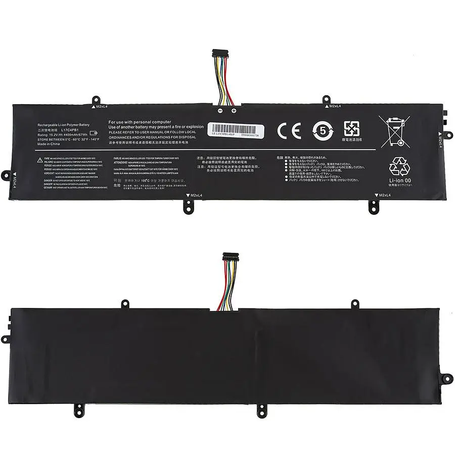 Батарея для ноутбука Lenovo L17C4PB1 (IdeaPad 720S-15IKB) 15.2V 4400mAh 67Wh Чорний - фото 2