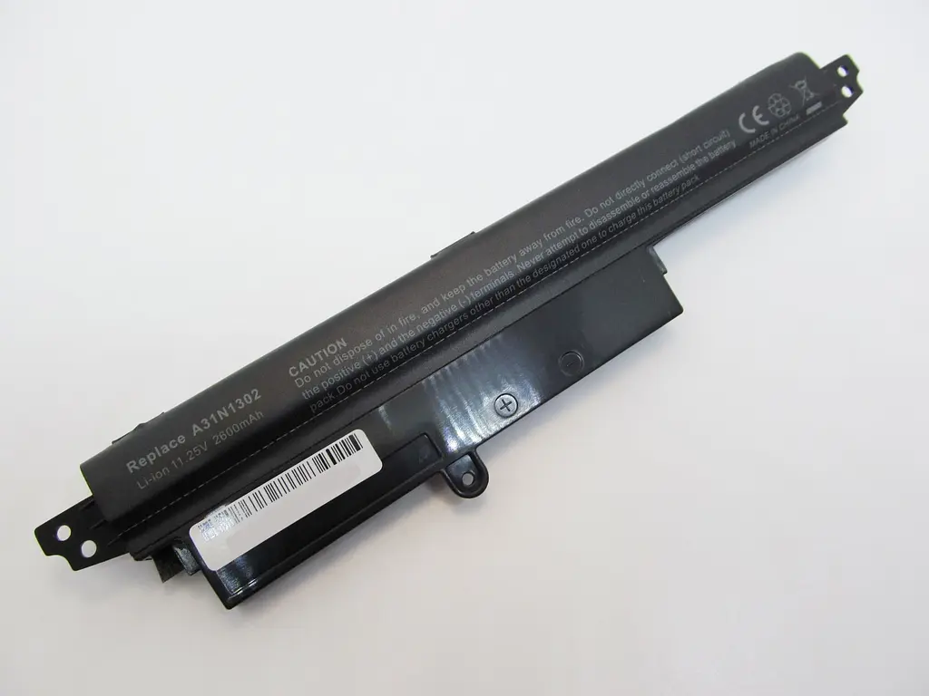 Акумулятор для ноутбука Asus VivoBook X200 A31N1302, 2600 mAh, 3cell, 11.1V, Li-ion, чорний - фото 2
