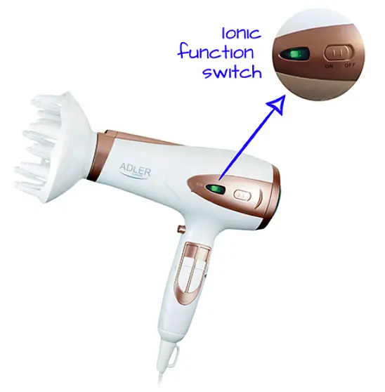 Фен для волос Adler AD 2248 с ионизатором 2400Вт - фото 2