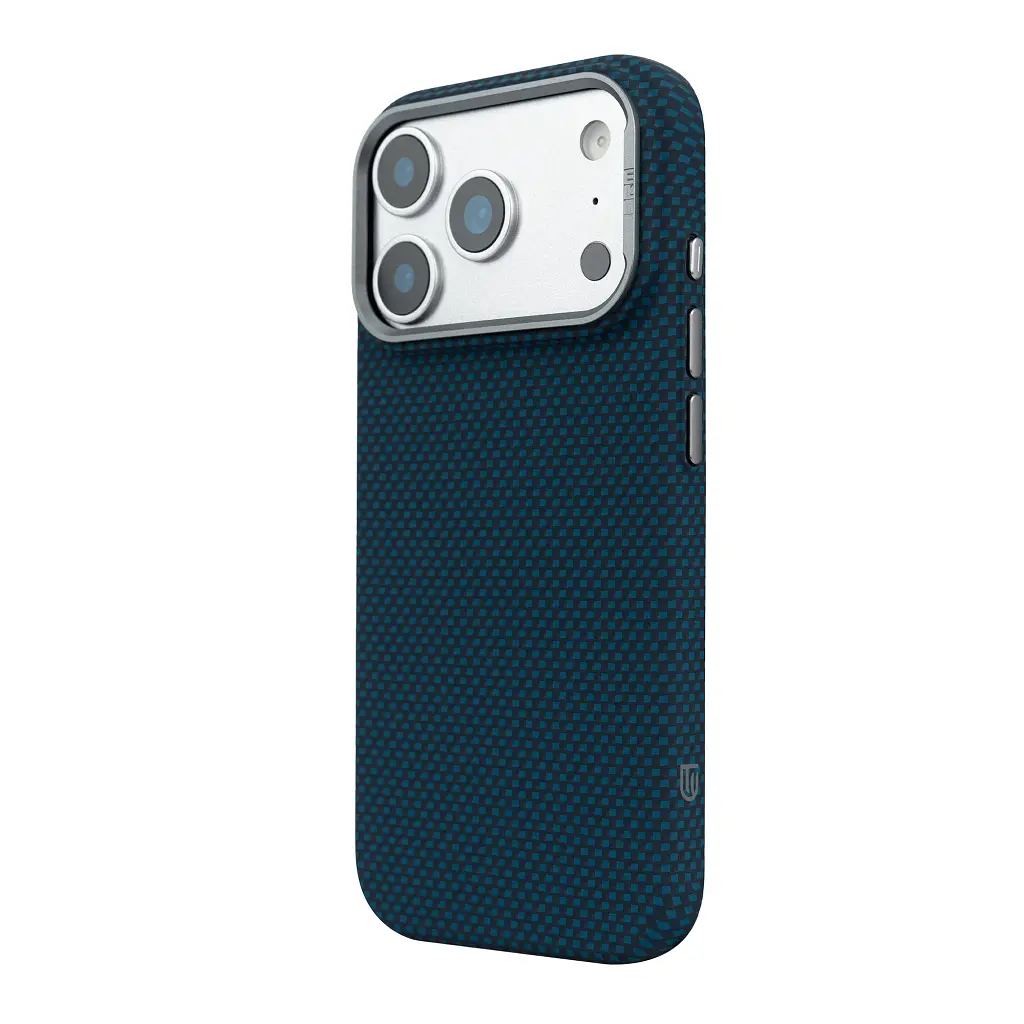 Чохол до мобільного телефона Armorstandart LikeCarbon2 MagCase Apple iPhone 17 Pro Kevlar Dark Blue (ARM88554) - фото 5