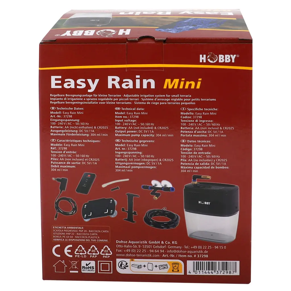 Система автоматичного поливу для тераріуму Hobby Easy Rain Mini (37298) - фото 5