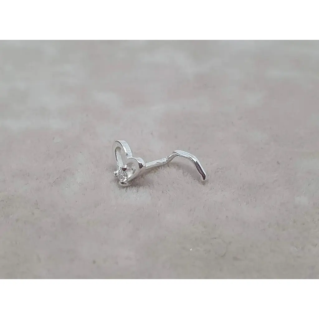 Срібна сережка-пірсинг в ніс Dear. 1052.1С - фото 2