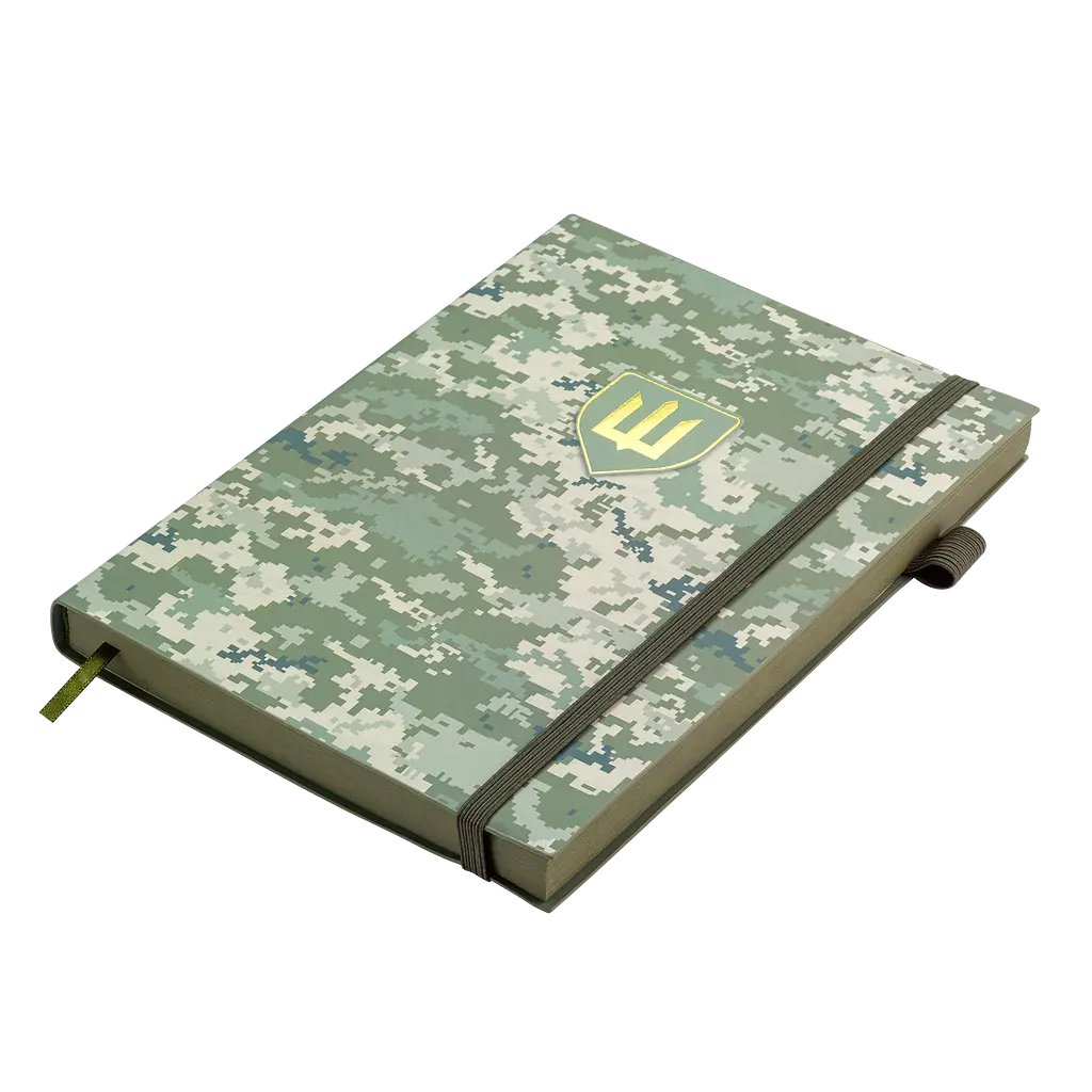 Щоденник недатований Buromax Military A5 штучна шкіра 336 сторінок світло-зелений (BM.20700-15) - фото 5