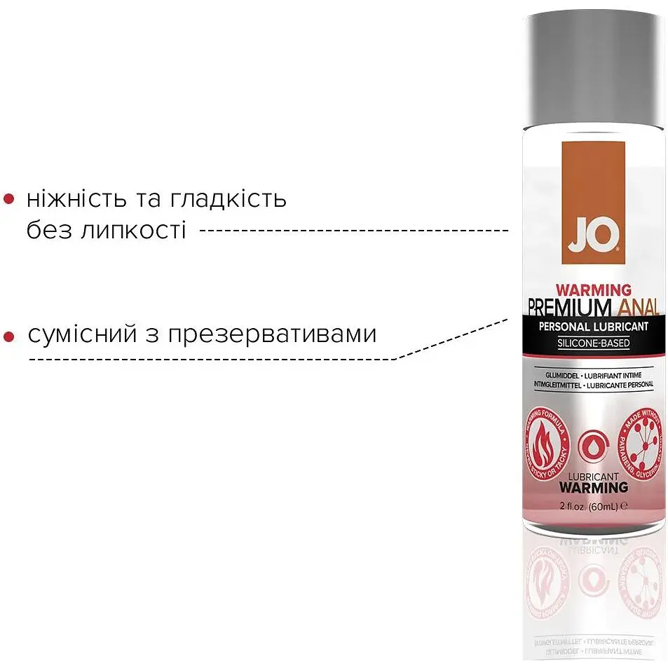 Лубрикант на силиконовой основе System JO Anal Premium - Warming (60 мл) - фото 3