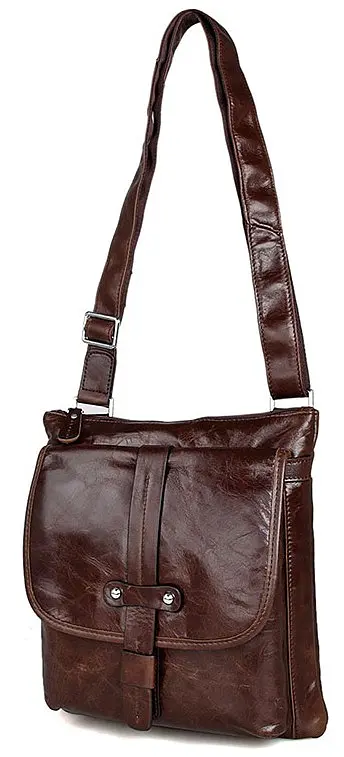 Чоловіча шкіряна сумка Vintage 25х27х6 см sum0012451 - фото 2