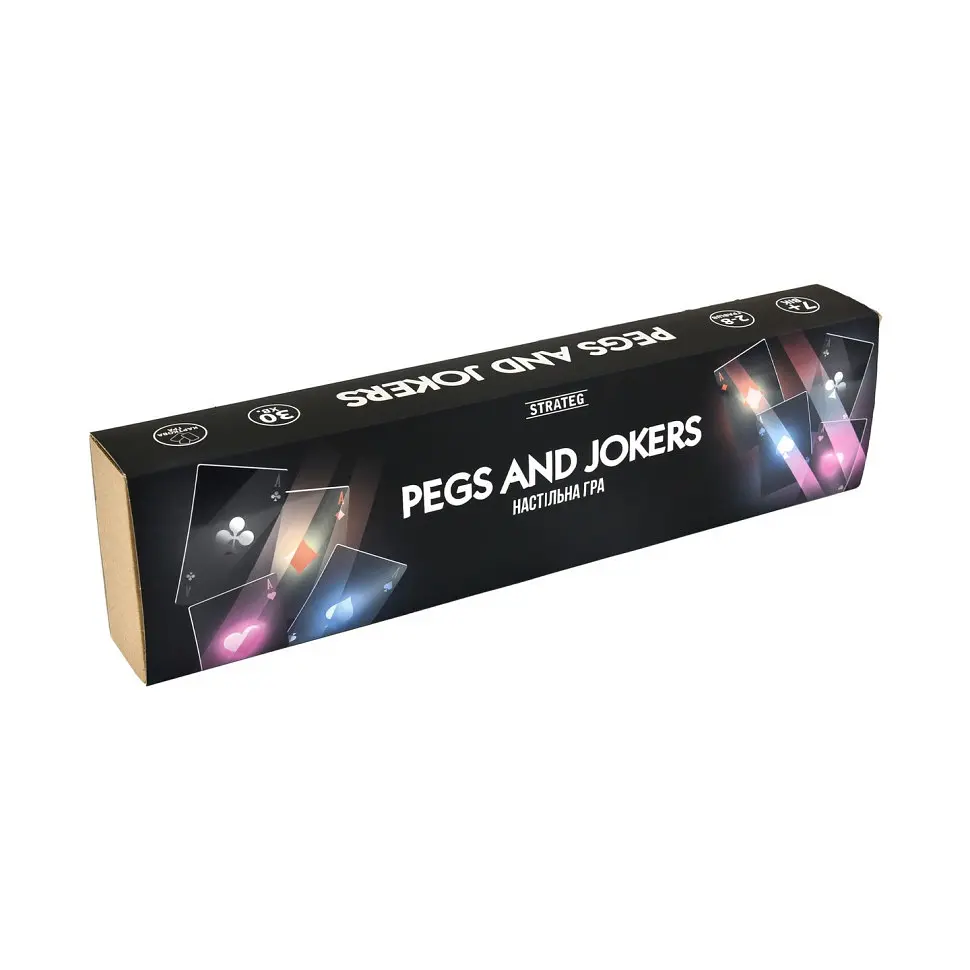 Настільна гра Pegs and Jokers 30348 картки 108 штук, інструкція