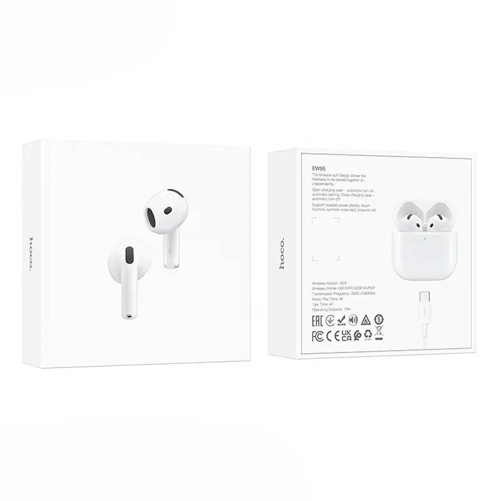 Навушники Bluetooth Hoco EW95 True wireless stereo headset Білий - фото 2