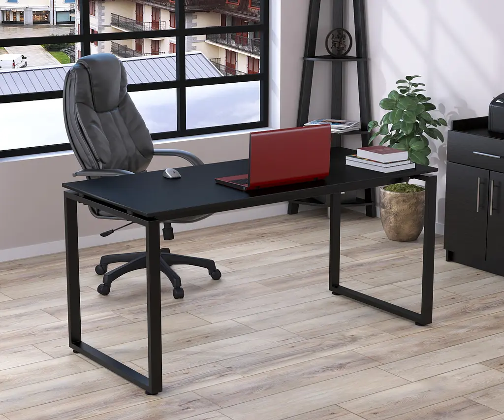Письмовий стіл Loft Design Q-160-18 Black (Венге Луїзіана)