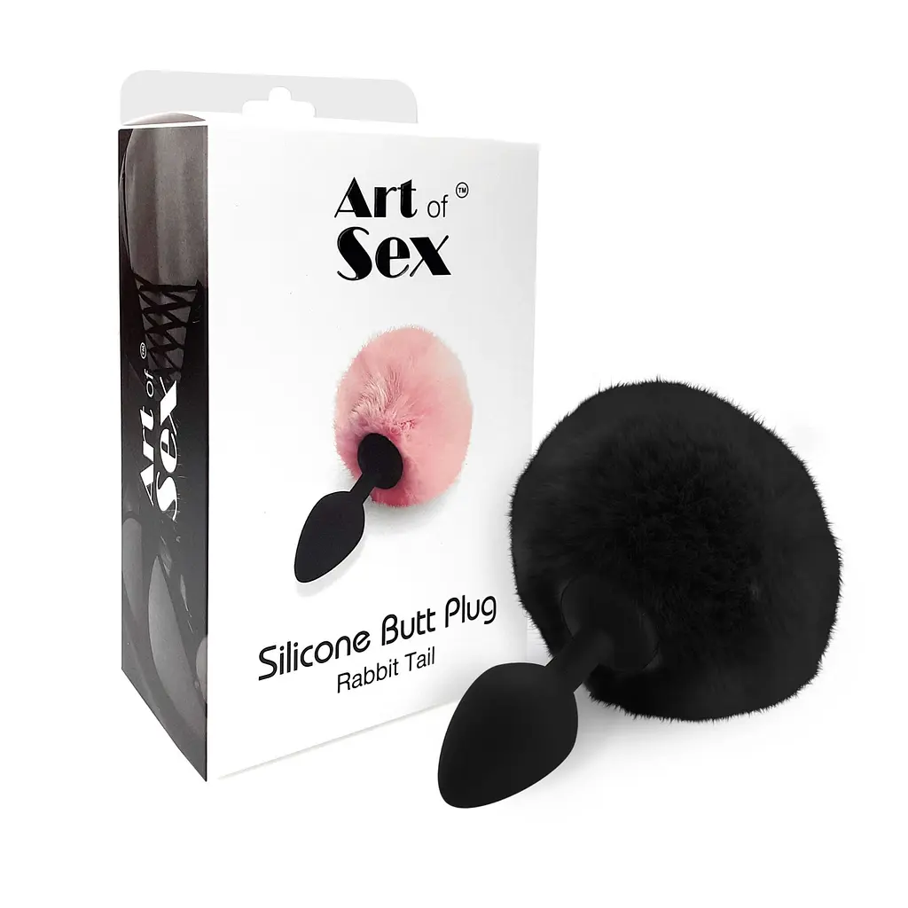 Анальна пробка Art of Sex Rabbit Tail, М - фото 3