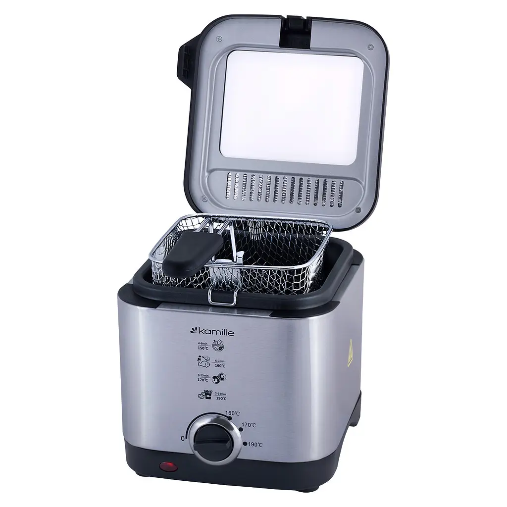 Фритюрниця Kamille KM-6812 900W 1.5л. - фото 7