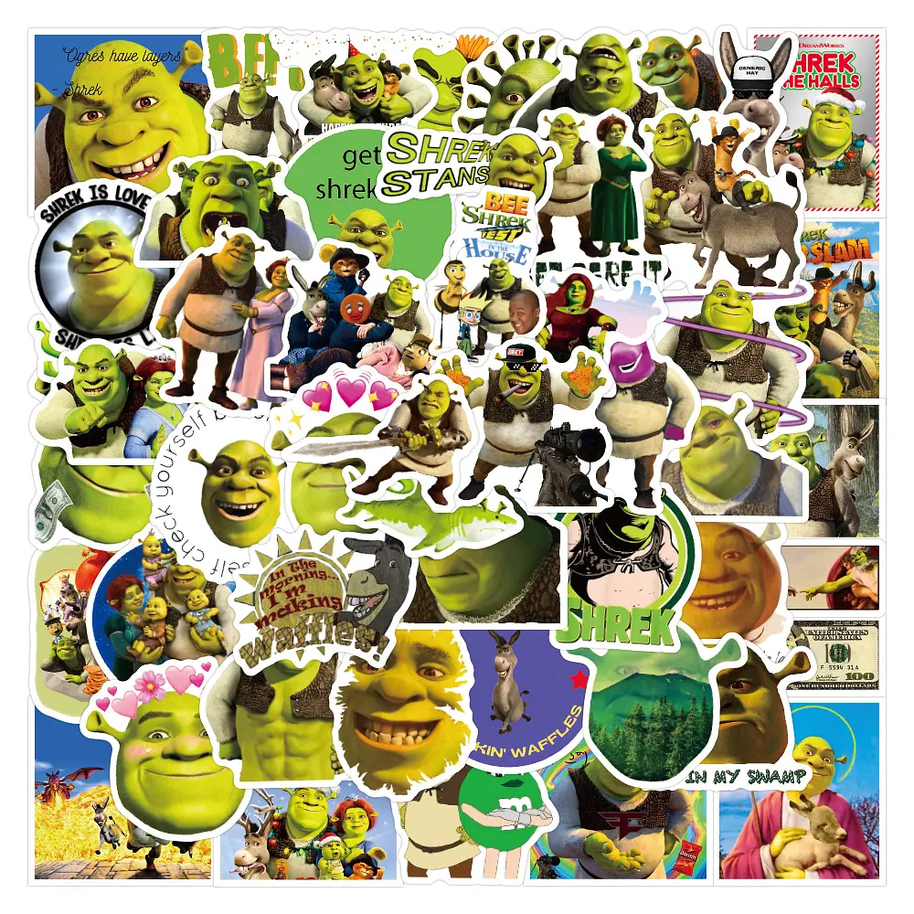 Стікерпак Шрек набір наклейок GeekLand Shrek 100 штук - фото 3