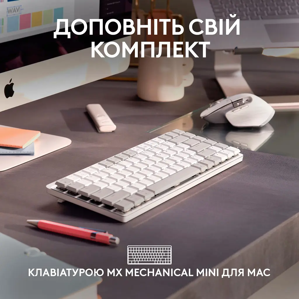Мишка Logitech MX Master 3S For Mac Performance Wireless Pale Grey (910-006572) - фото 9