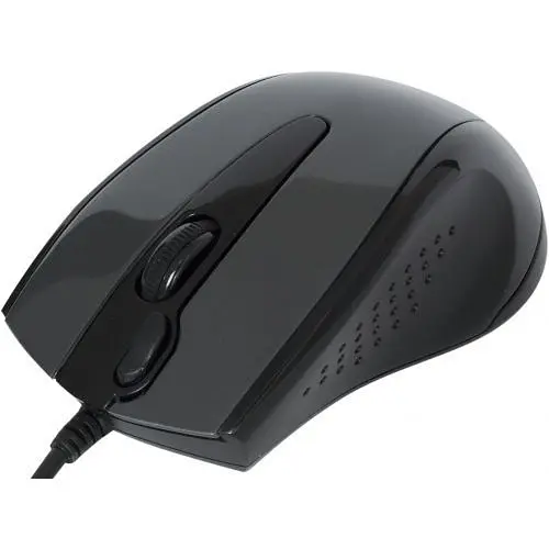 Миша A4Tech N-500F-1 USB glossy grey - фото 3