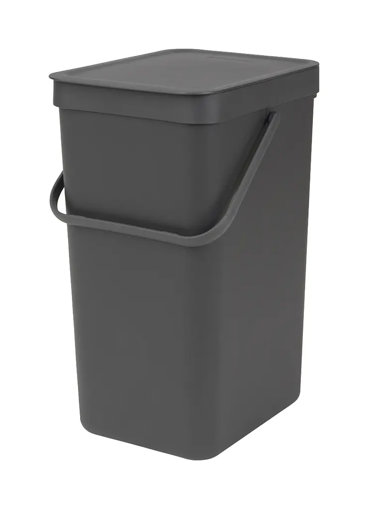 Уцінка. Відро для сміття Brabantia Sort&Go, 16 л, темно-сірий (109966) - фото 3
