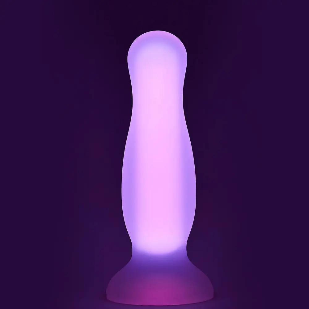 Анальна пробка Radiant Glow In The Dark 14.5 см (рожевий) - фото 5